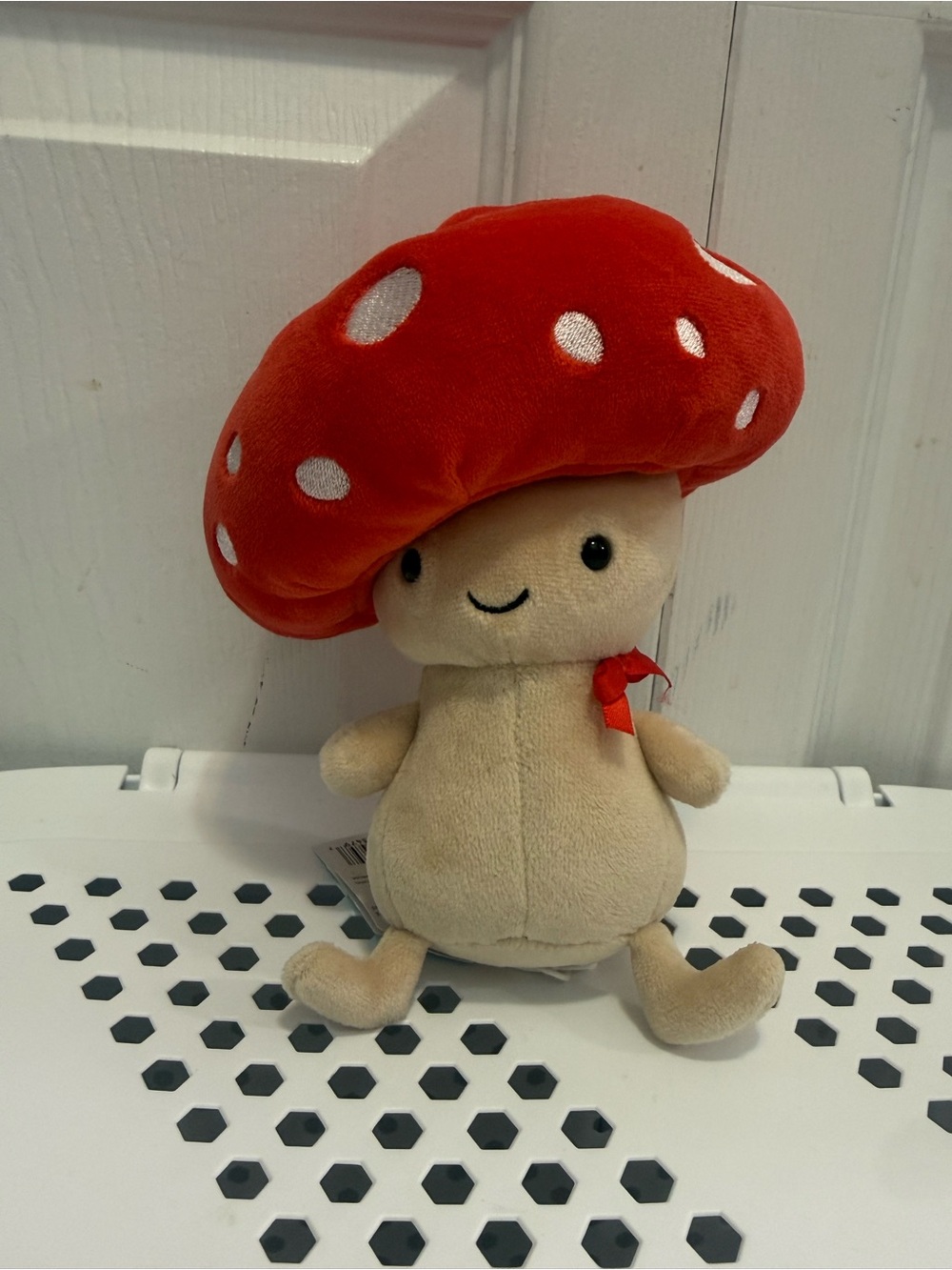 Jellycat Fun-Guy Robbie Red Mushroom Plush Retired NWT FUNG3R Rare
